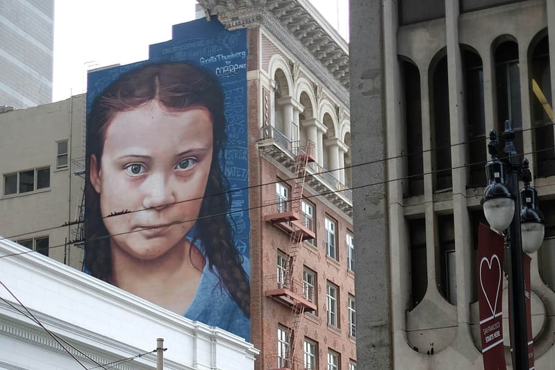 Mural of Greta Thunberg, The Doom Goblin. Photo by Aslıhan Altın on Unsplash